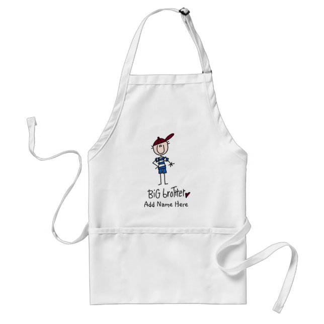 Personalised Big Brother Tshirts and Gifts Standard Apron (Front)