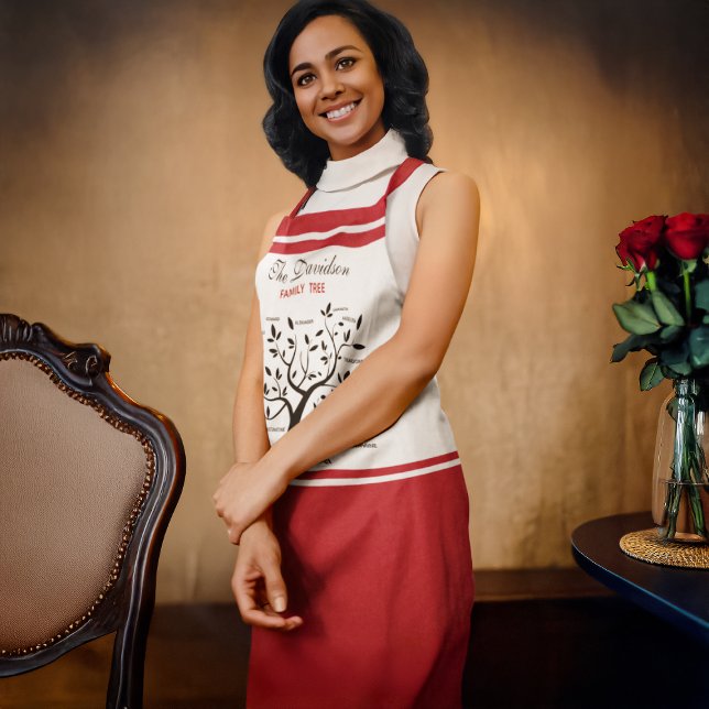 Personalised Big Family Tree (20 names) Apron (Creator Uploaded)