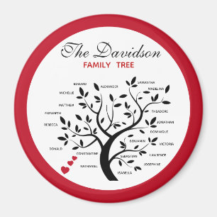 Personalised Big Family Tree (20 names) Magnet