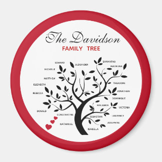 Personalised Big Family Tree (20 names) Magnet
