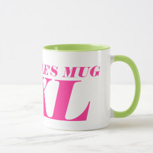 Personalised big giant jumbo XL large coffee mug