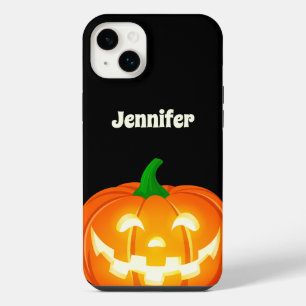 Personalised Big Happy Jack-O-Lantern iPhone 14 Plus Case