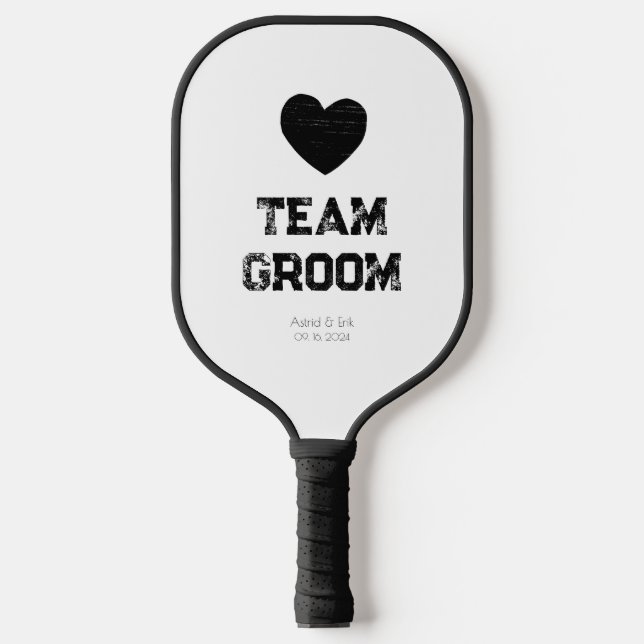 Personalised Big Heart Pickleball Paddle (Front)