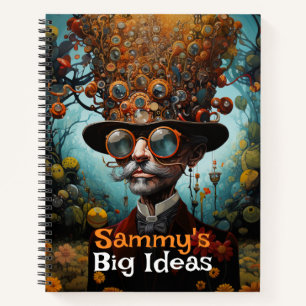 Personalised Big Ideas Steampunk Notebook
