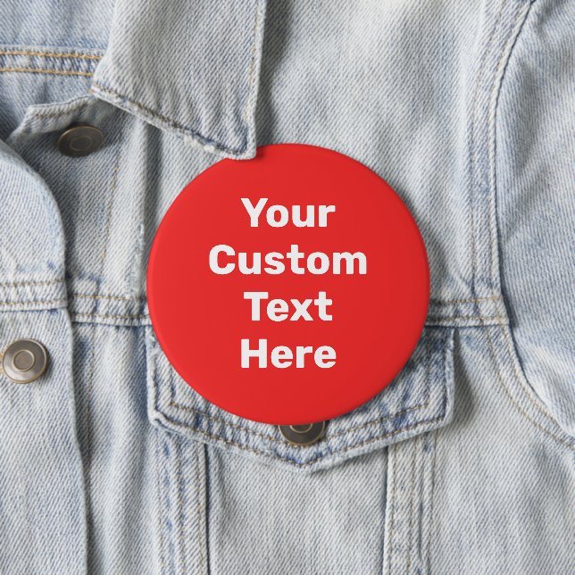 Personalised Big Pin-On Button (In Situ)