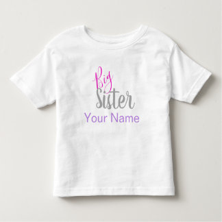 Personalised Big Sister Shirt