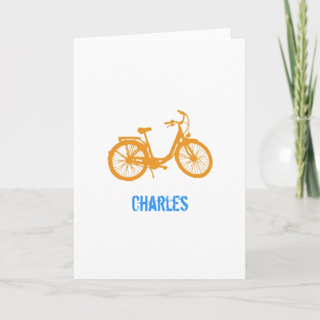 Personalised Bike note cards (Front)