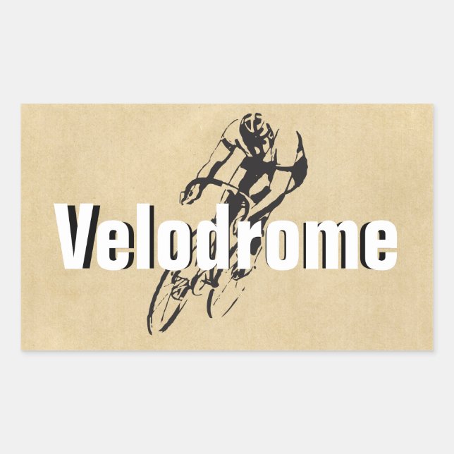 Personalised Bike Racing Rectangular Sticker (Front)