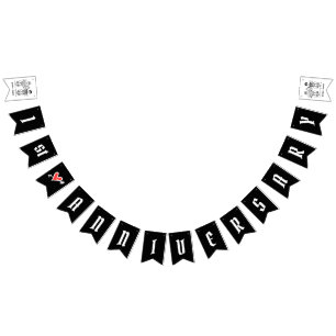 Personalised Biker Couple Wedding Anniversary Bunting