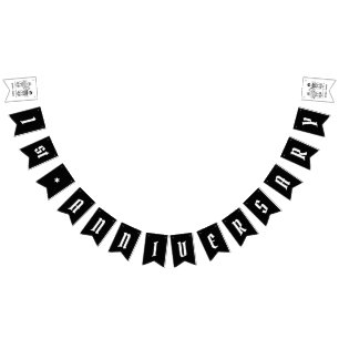 Personalised Biker Couple Wedding Anniversary Bunting