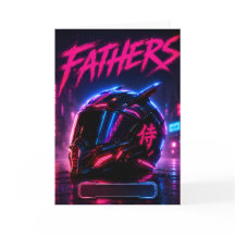 Personalised Biker Dad Card