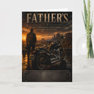 Personalised Biker Dad Father's Day Greeting Card