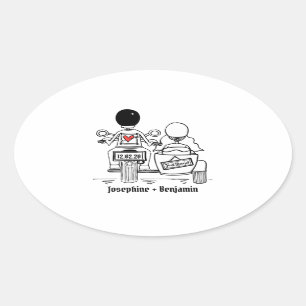 Personalised Biker Motorcycle Wedding Stickers