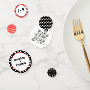 Personalised Biker Motorcycle Wedding Table Confet Confetti