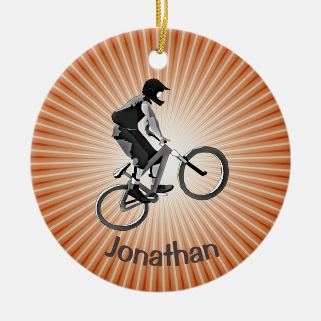 Personalised Biking Ornament (Front)
