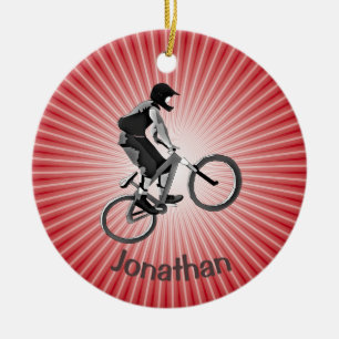 Personalised Biking Ornament