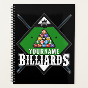 Personalised Billiards NAME Cue Rack Pool Room Planner