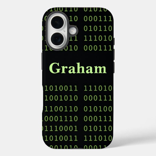 Personalised Binary Code Case-Mate iPhone Case (Back)