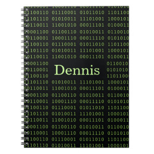 Personalised Binary Code Notebook