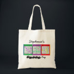 Personalised BINGO Cards Bingo Tote  Bag<br><div class="desc">Are you looking for a gift for a serious BINGO player? Well here is the perfect gift! Keep your cards,  dabbers and good luck charms all organised with this BINGO Card tote bag!</div>