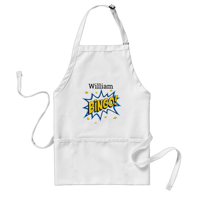 Personalised Bingo Worker Standard Apron (Front)
