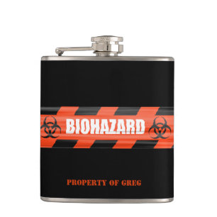 Personalised Biohazard Flask