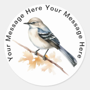 Personalised Bird  Stickers Mockingbird