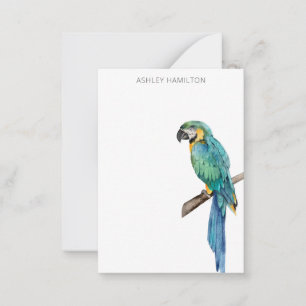 Personalised Bird Watercolor Note Card