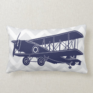 Personalised Birth Details Aeroplanes Lumbar Pillo Cushion