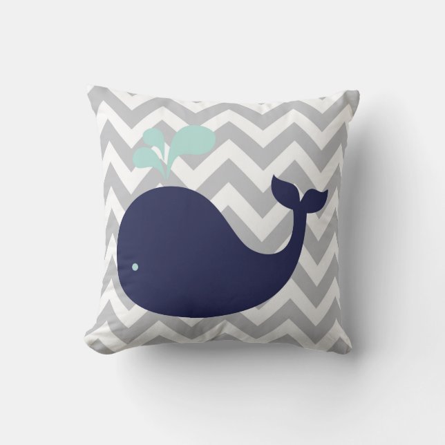 Personalised Birth Details Nautical Pillow (Front)