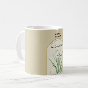 Personalised Birth Flower Month December Narcissus Coffee Mug