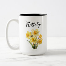 Personalised Birth Flower Mug - March