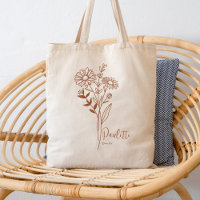 Personalised Birth Month Flower April Rust