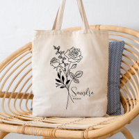 Personalised Birth Month Flower June Botanical