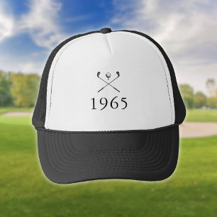 Personalised Birth Year Golf Clubs Trucker Hat
