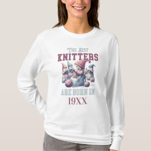 Personalised Birth Year Shirt for Knitting Lover
