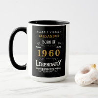 Personalised Birthday 1960 Add Name Legendary Big