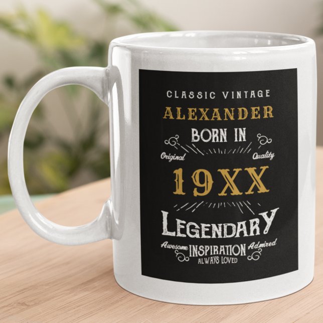 Personalised Birthday Add Name Legendary Father Large Coffee Mug (Creator Uploaded)