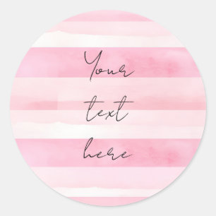 Personalised Birthday,Baby Shower, Wedding, Classic Round Sticker