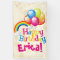 Personalised Birthday Balloons Rainbow Banner