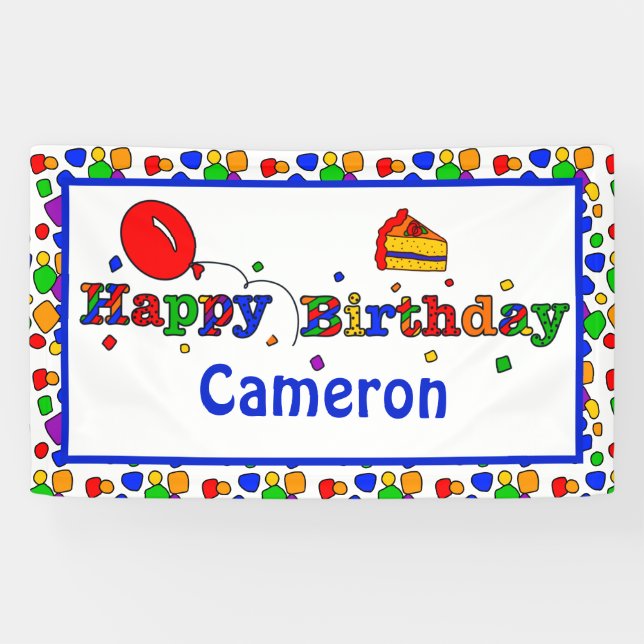 Personalised Birthday Banner (Horizontal)