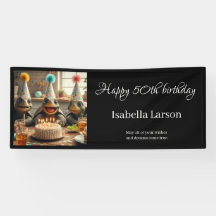 Personalised birthday banner with turtles