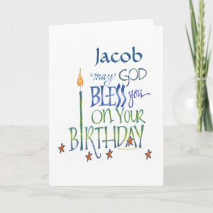 Personalised Birthday Blessings Greeting Card