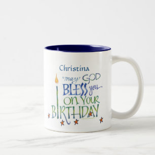 Personalised Birthday Blessings Mug