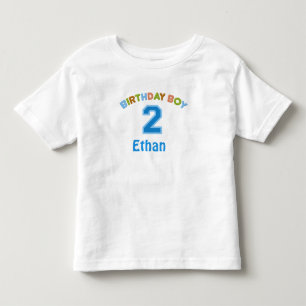 Personalised Birthday Boy (2 years old) Toddler T-Shirt