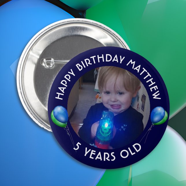 Personalised Birthday Boy Button (Creator Uploaded)