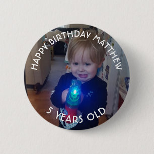 Personalised Birthday Boy Button