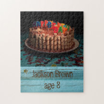 Personalised Birthday Cake Jigsaw Puzzle