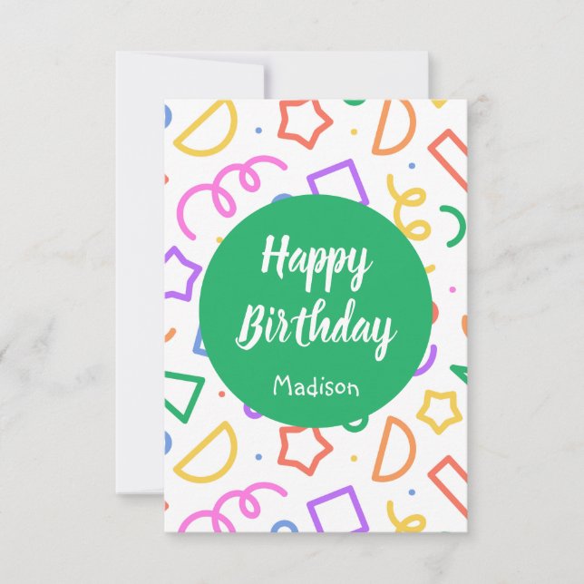 Personalised Birthday Card (Front)