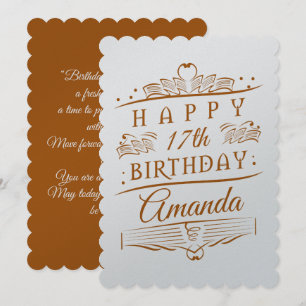 Personalised - Birthday Card Brown Version